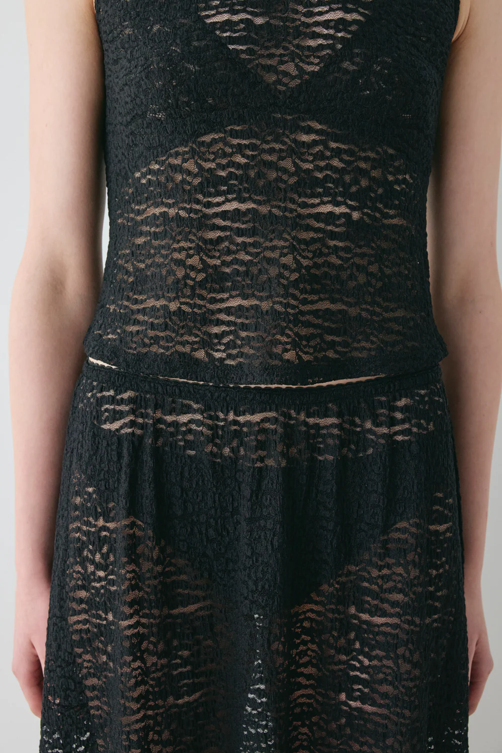 Jada Lace Maxi Skirt Black - Image 3