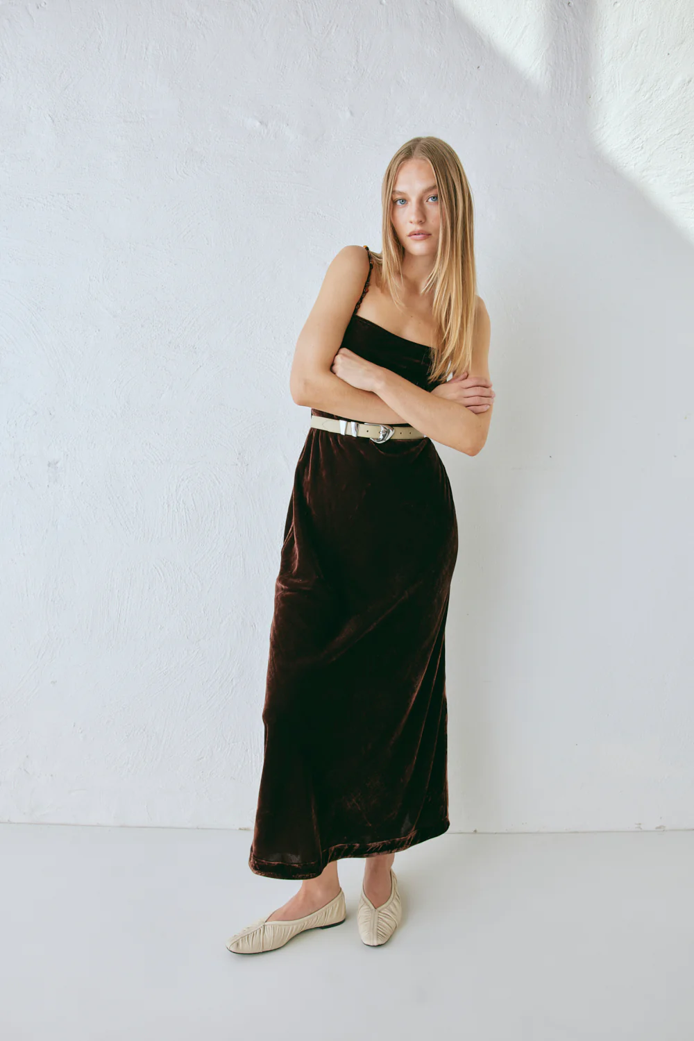 Jade Midi Dress Coffee - Image 5