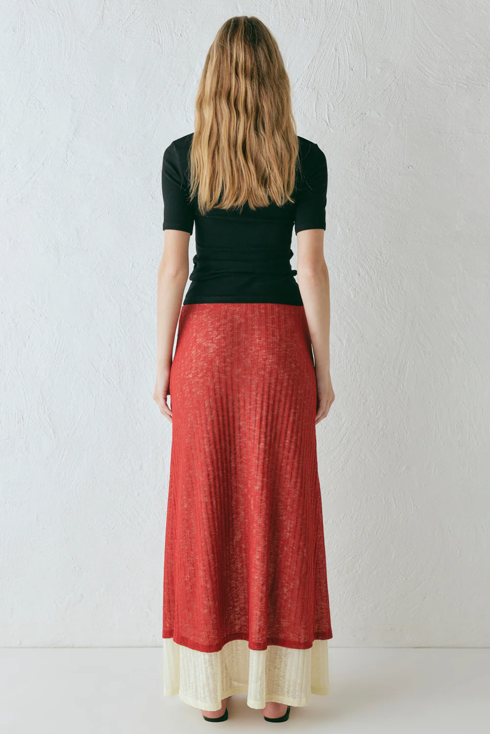 Jil Maxi Skirt Burnt Red - Image 8