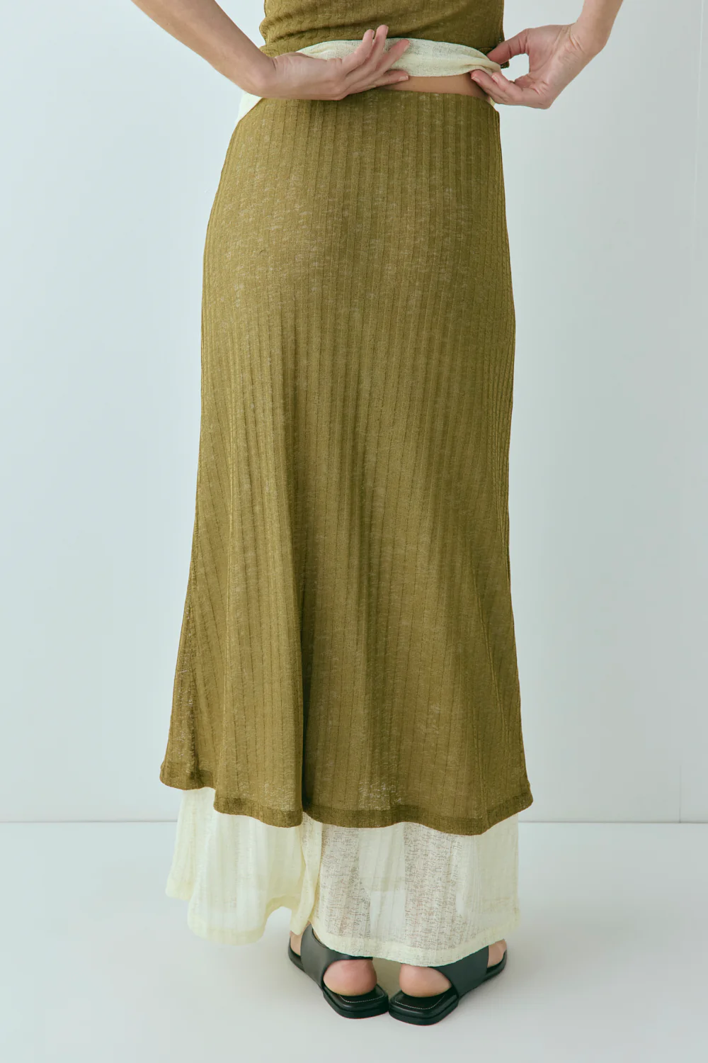 Jil Maxi Skirt Khaki - Image 7