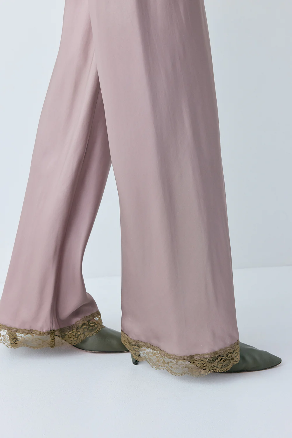 Josefin Satin Pants Mushroom - Image 3