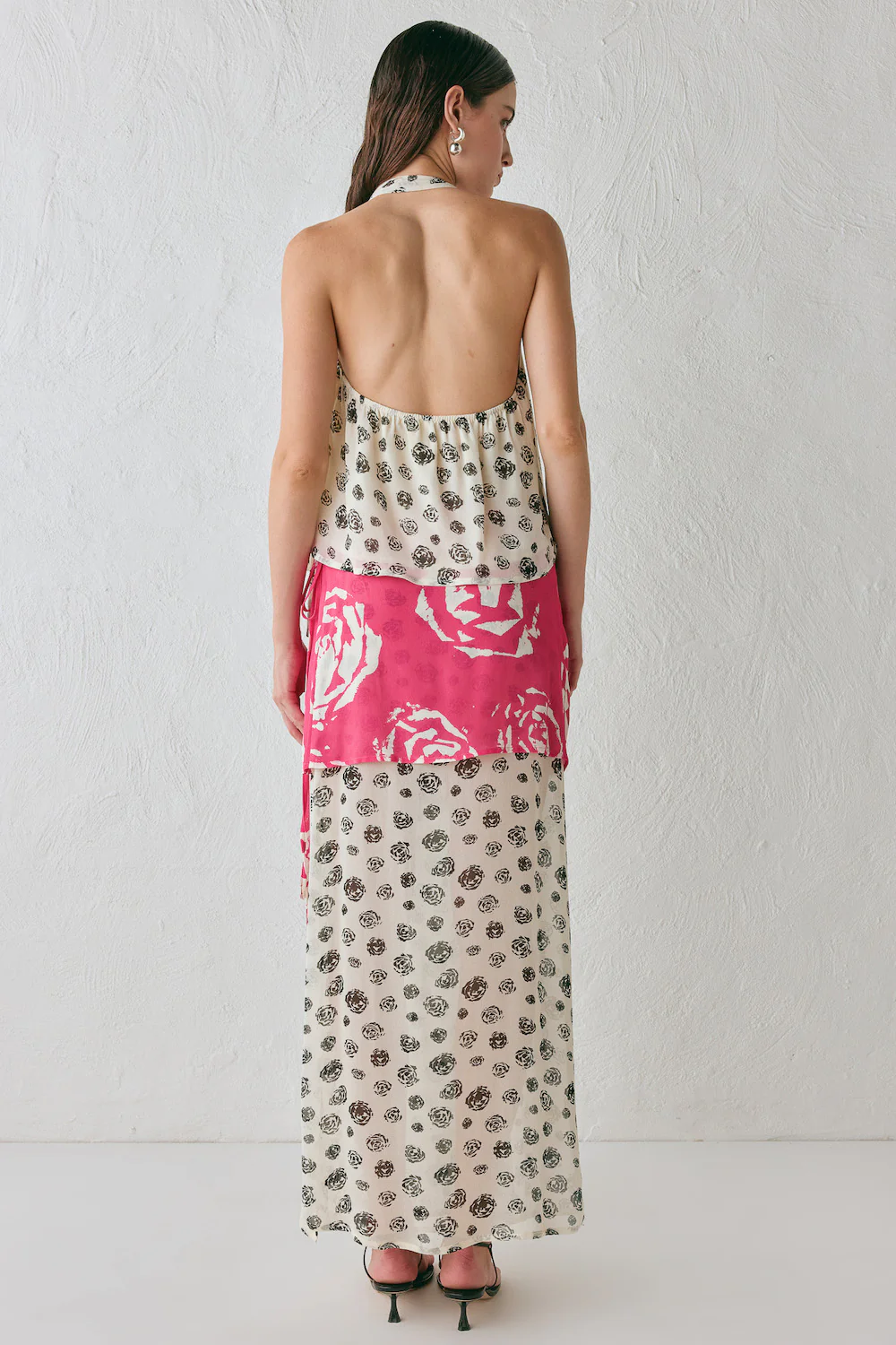 Jovana Wrap Maxi Skirt Rosa - Image 8