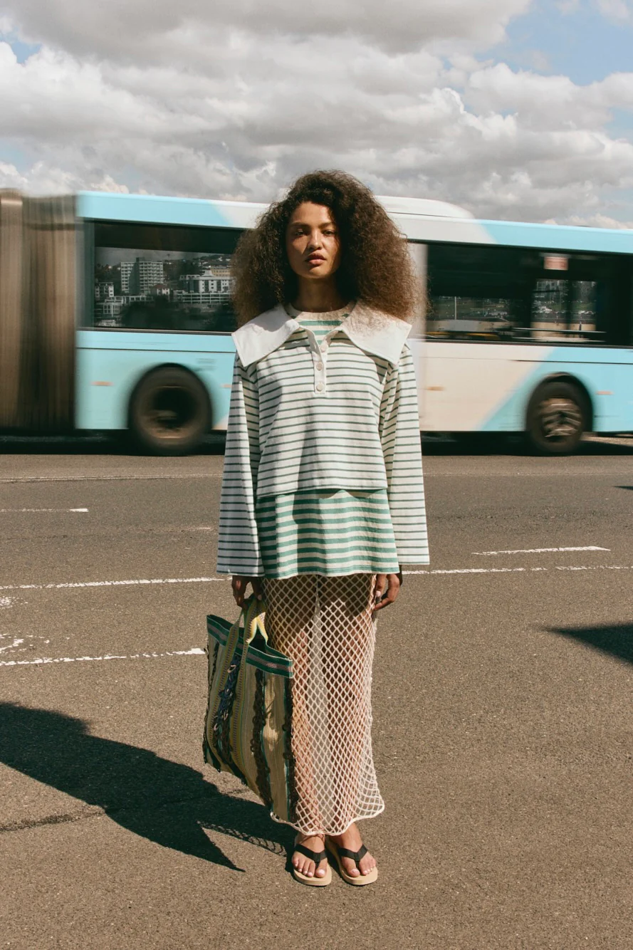 Julieta Polo Green Stripe - Image 2
