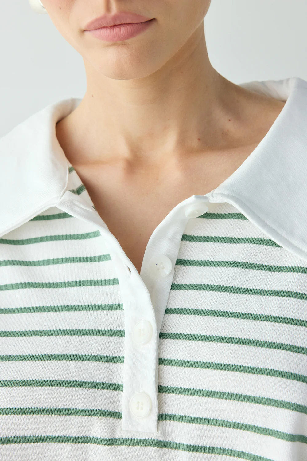 Julieta Polo Green Stripe - Image 4