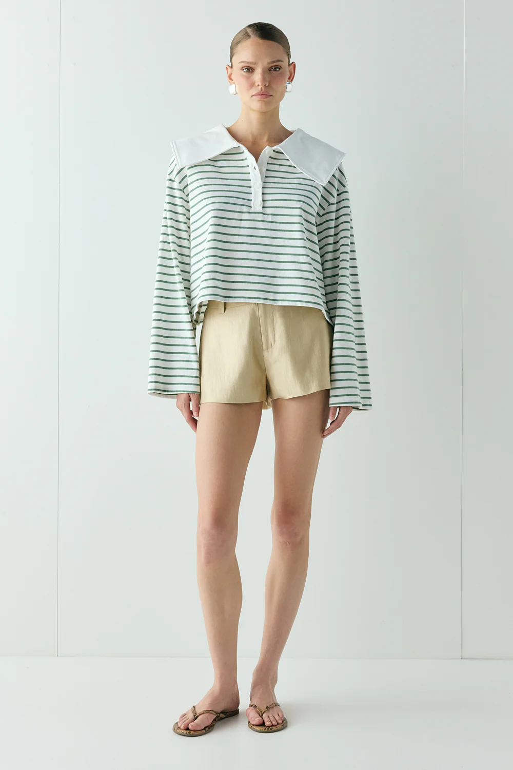 Julieta Polo Green Stripe - Image 5