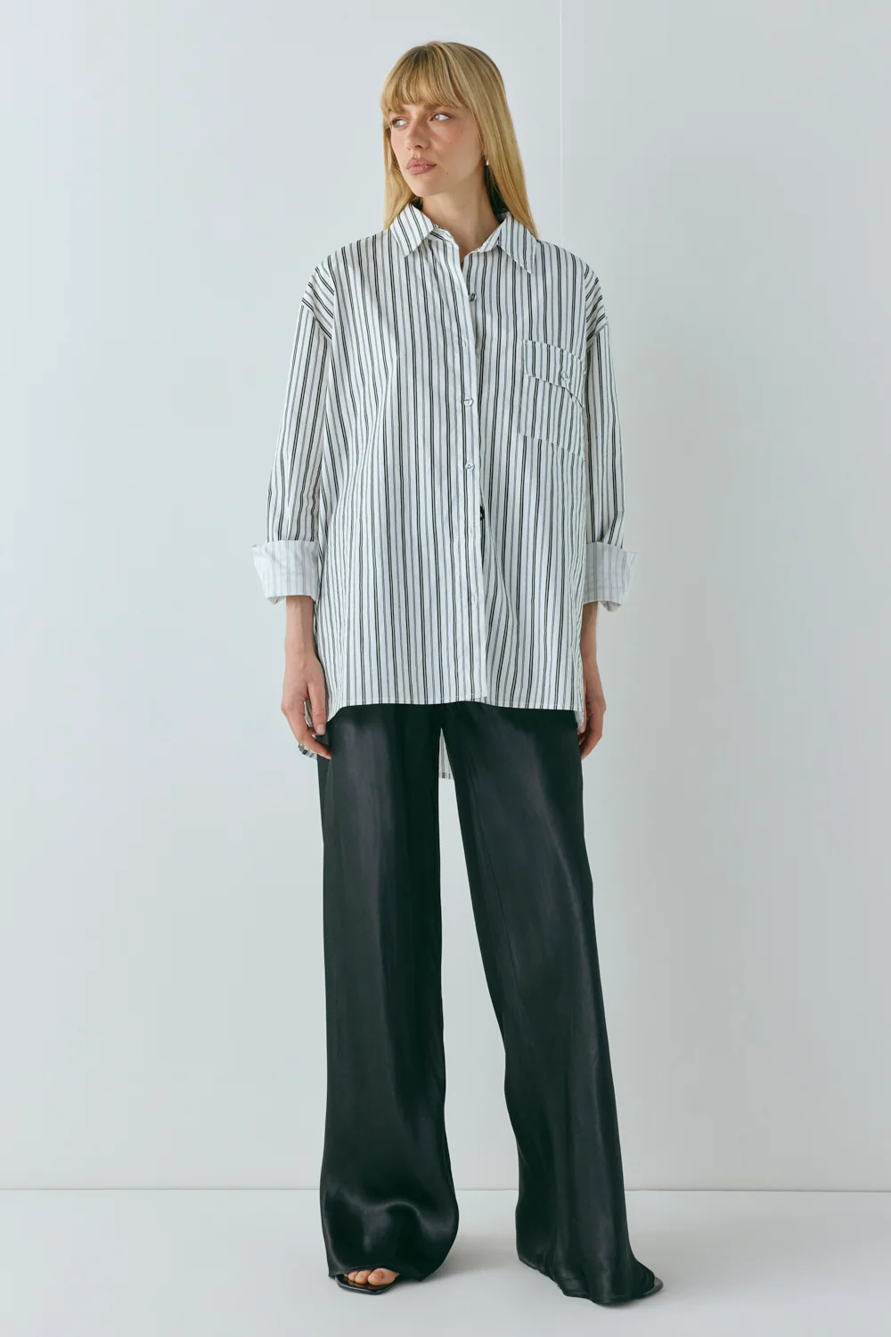 June Shirt Black Stripe - Image 8