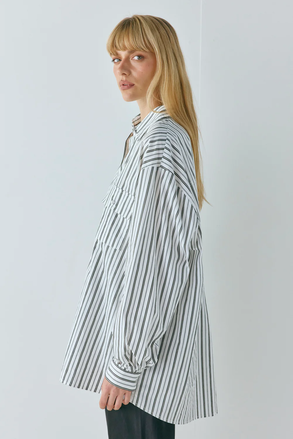 June Shirt Black Stripe - Image 9