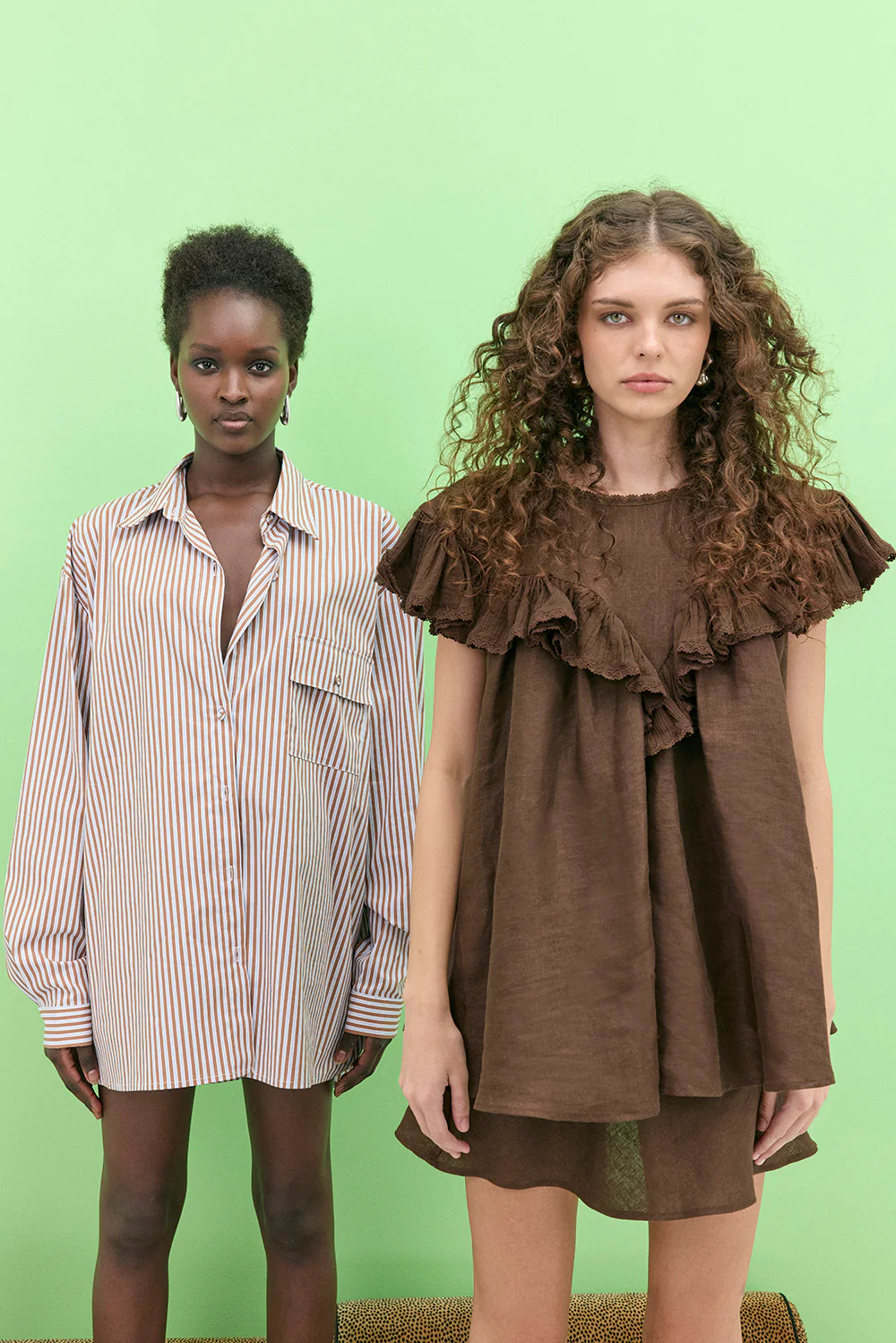 June Shirt Brown Stripe - Image 3