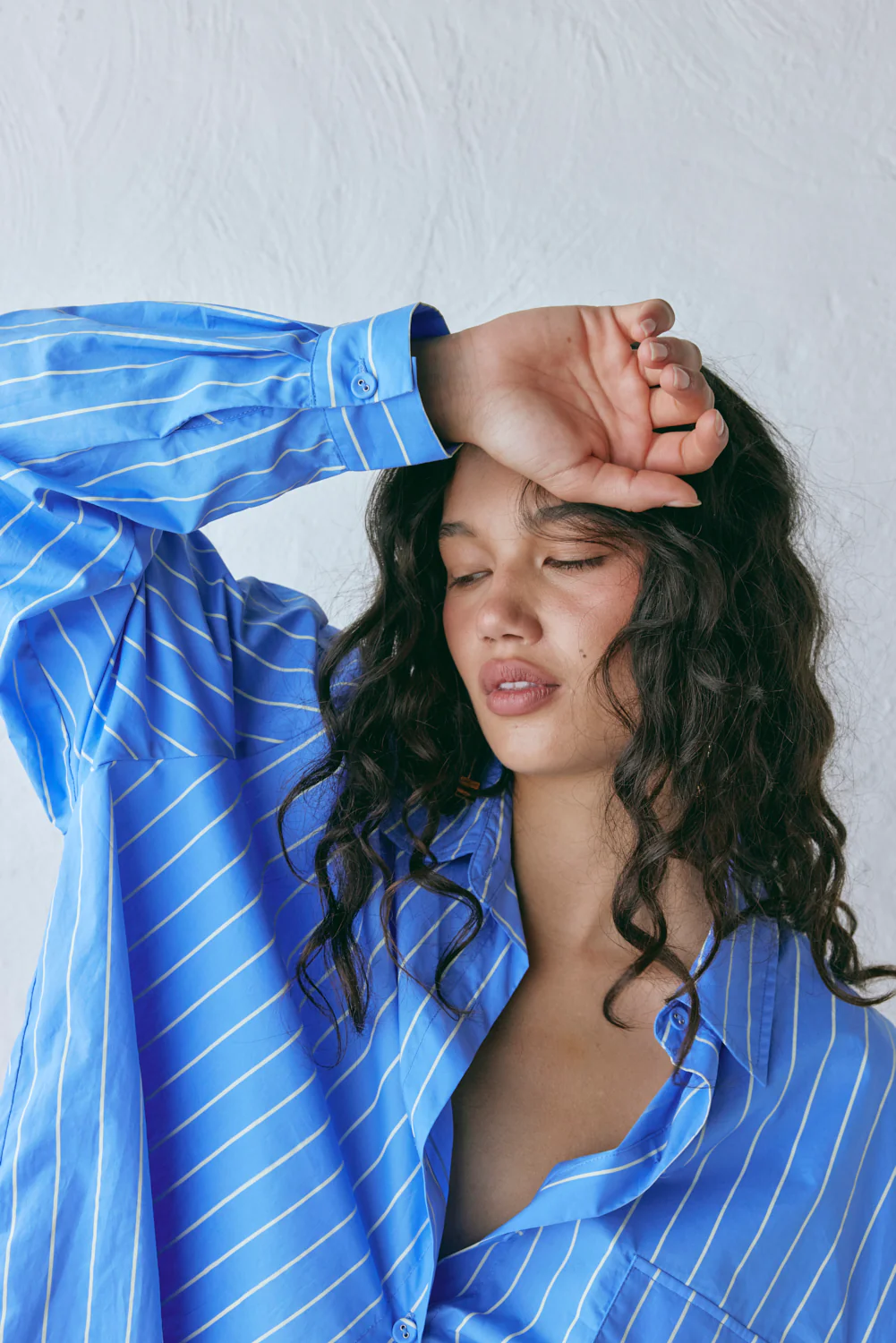June Shirt Cornflower Stripe - Image 7