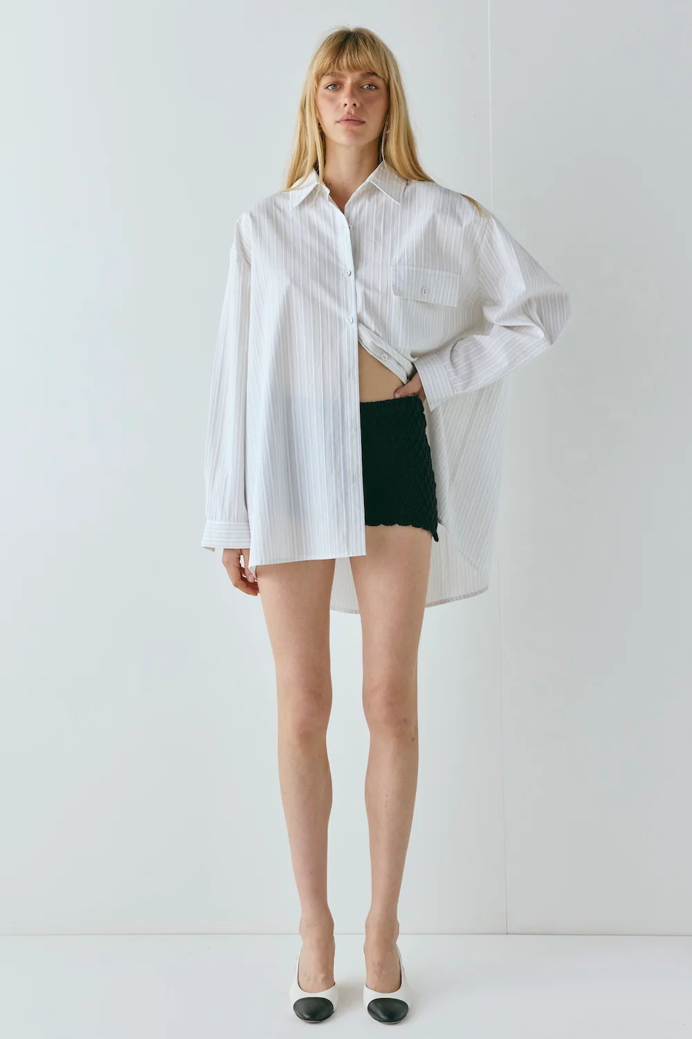 June Shirt Cream Stripe