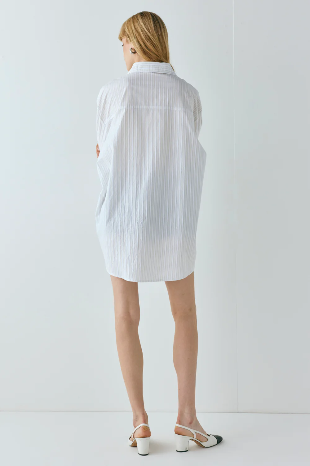 June Shirt Cream Stripe - Image 10