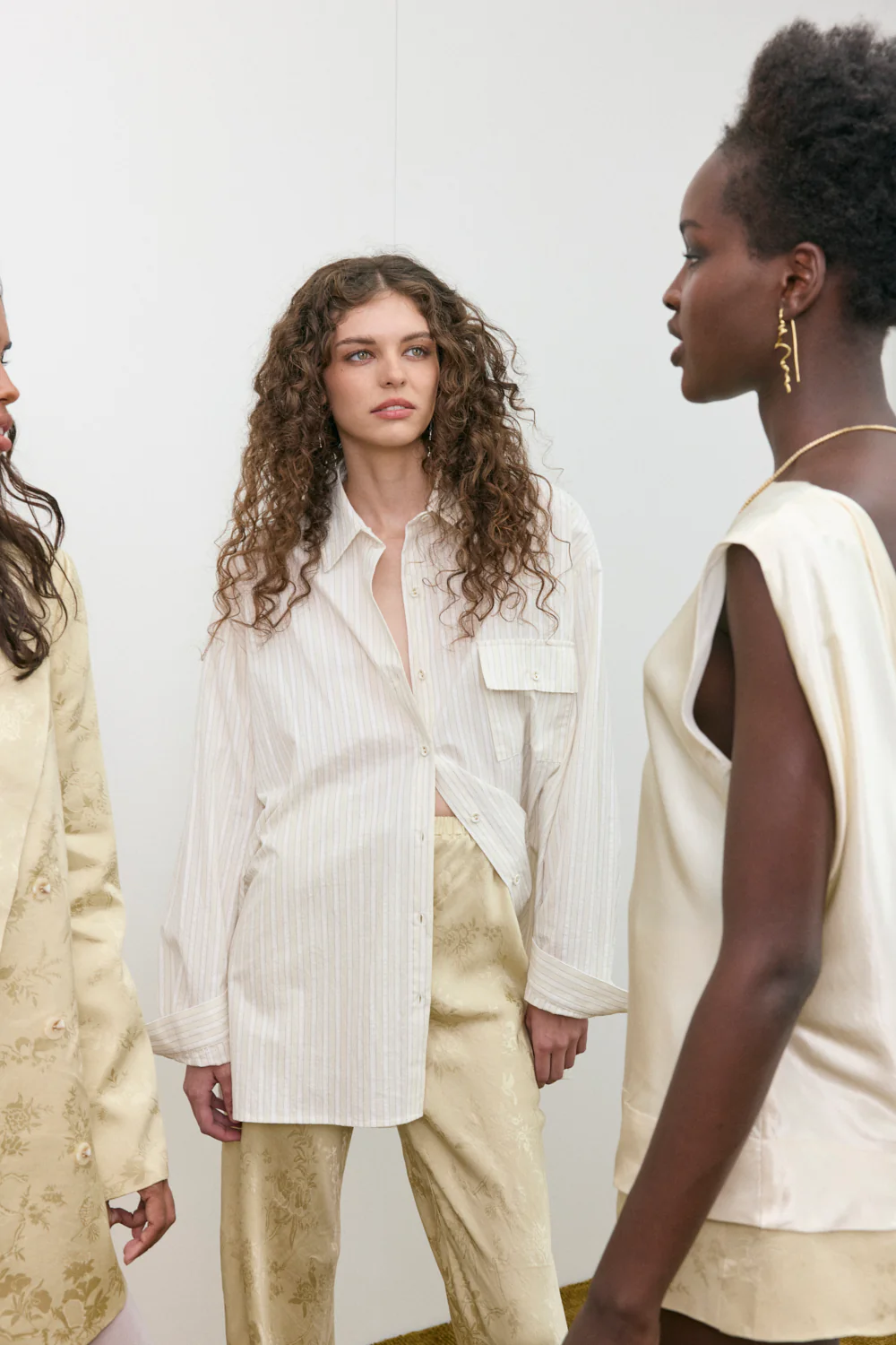 June Shirt Cream Stripe - Image 5