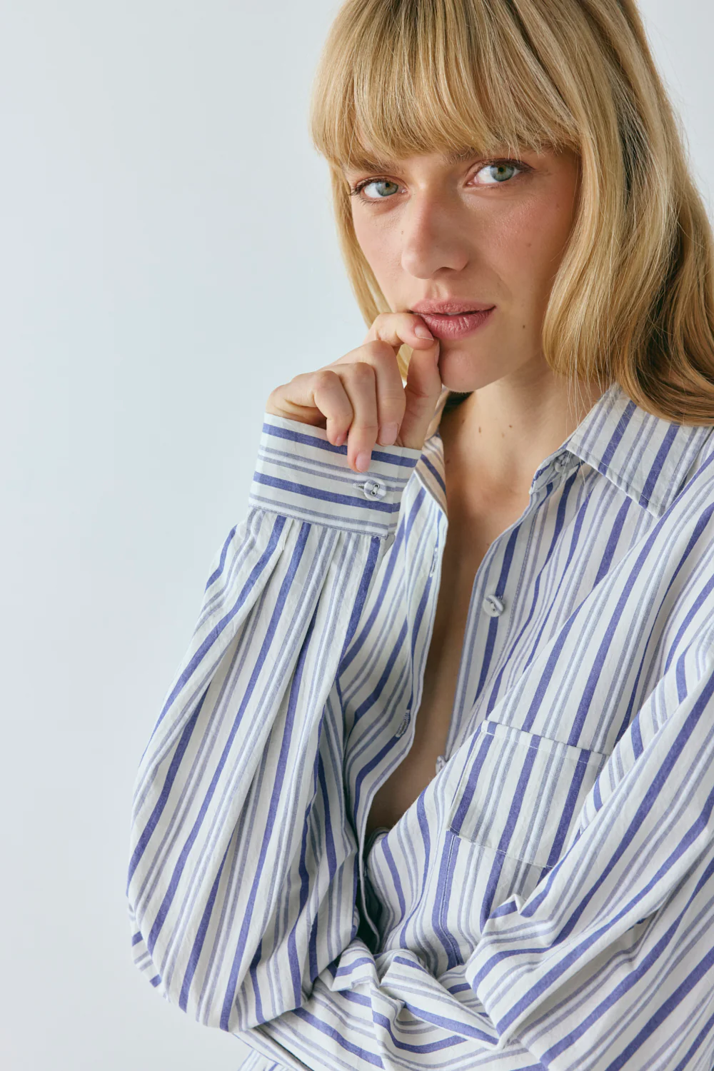 June Shirt Powder Stripe - Image 4