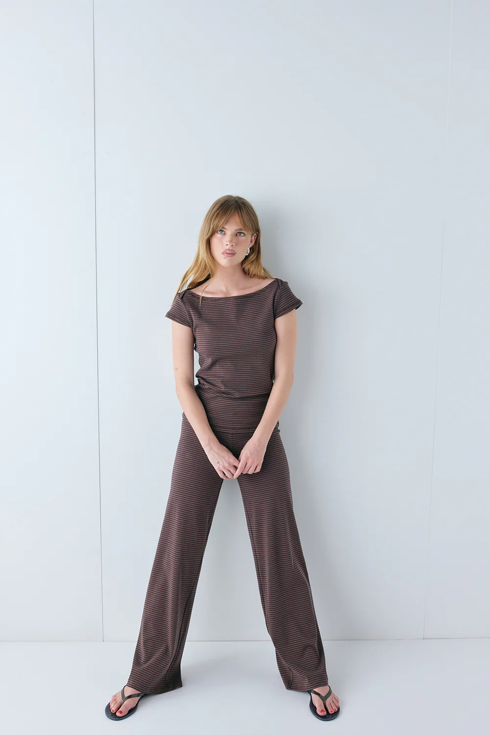 Kaia Top Brown Stripe - Image 5