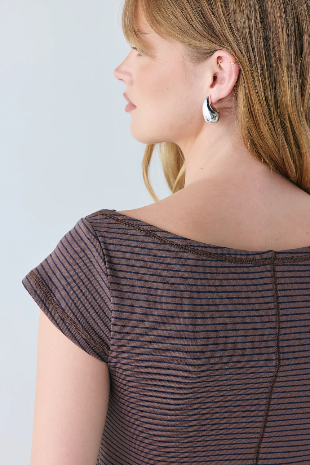 Kaia Top Brown Stripe - Image 6