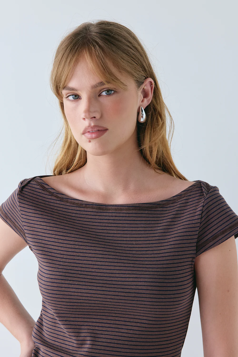 Kaia Top Brown Stripe - Image 7
