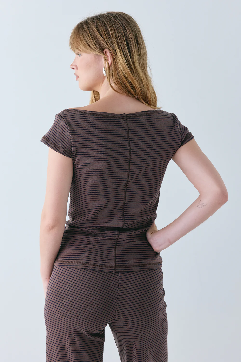 Kaia Top Brown Stripe - Image 8