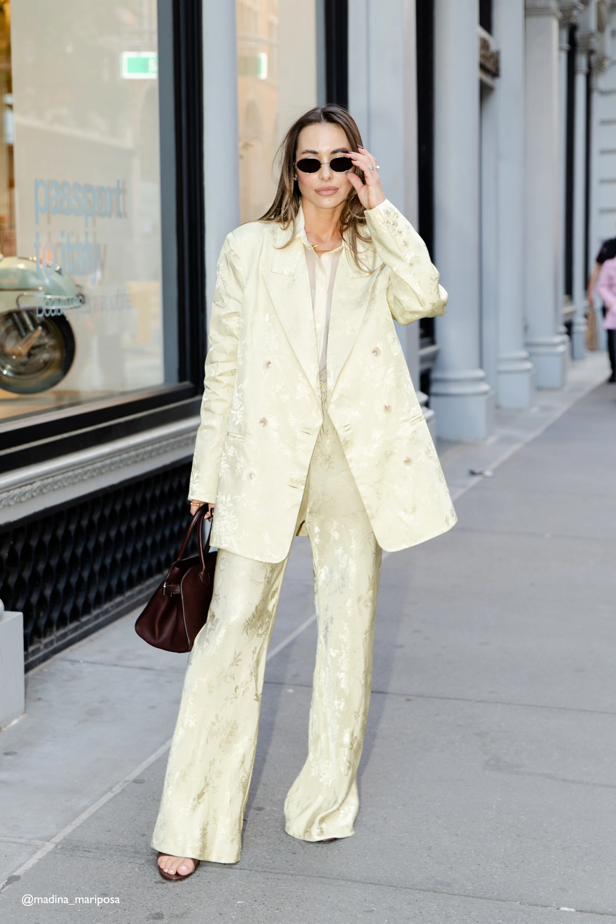 Kyra Jacquard Blazer Pistachio - Image 2