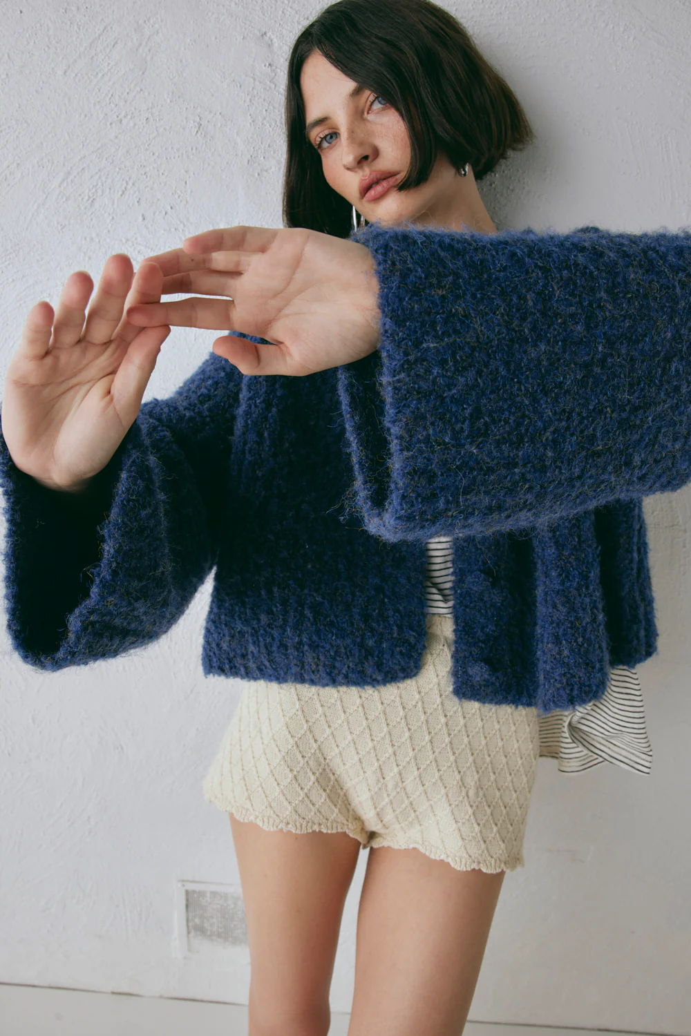 Lacy Knit Cardigan Marle - Image 2