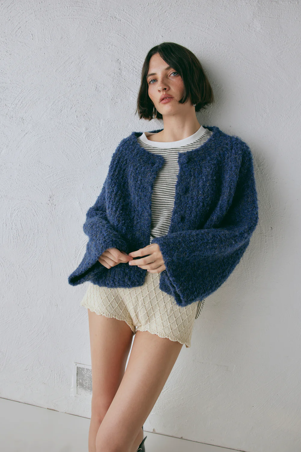 Lacy Knit Cardigan Marle - Image 6