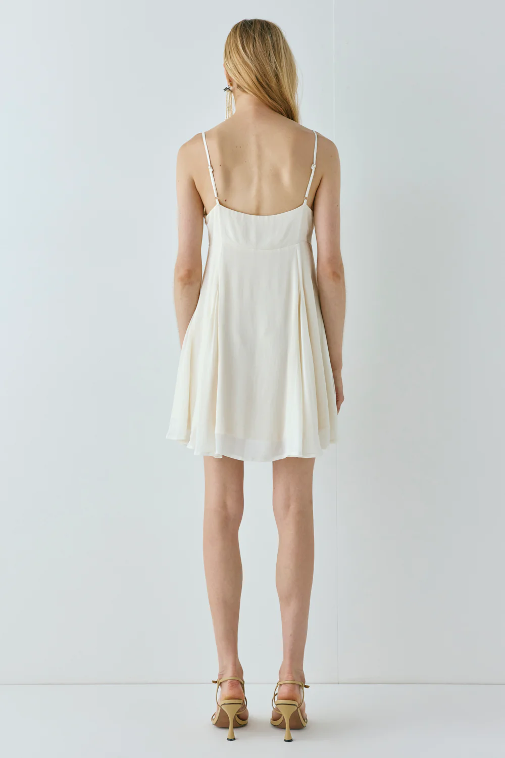 Laina Mini Dress Cream - Image 10