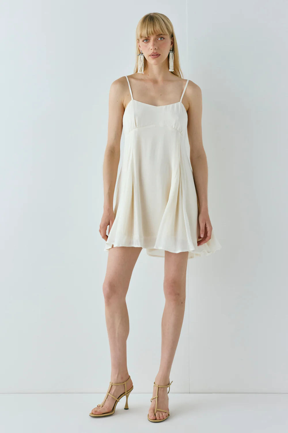 Laina Mini Dress Cream - Image 7