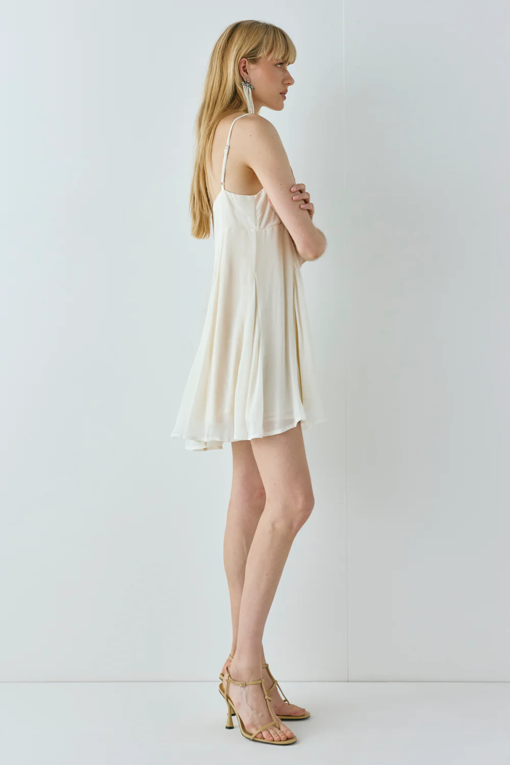 Laina Mini Dress Cream - Image 9