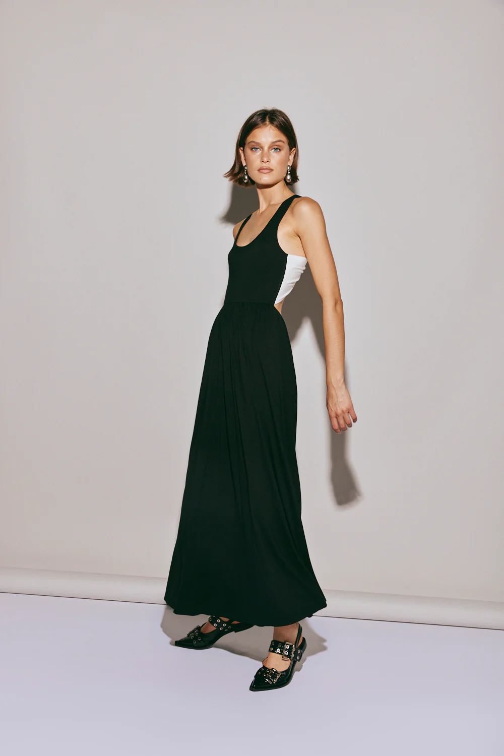 Lena Maxi Dress Black - Image 2