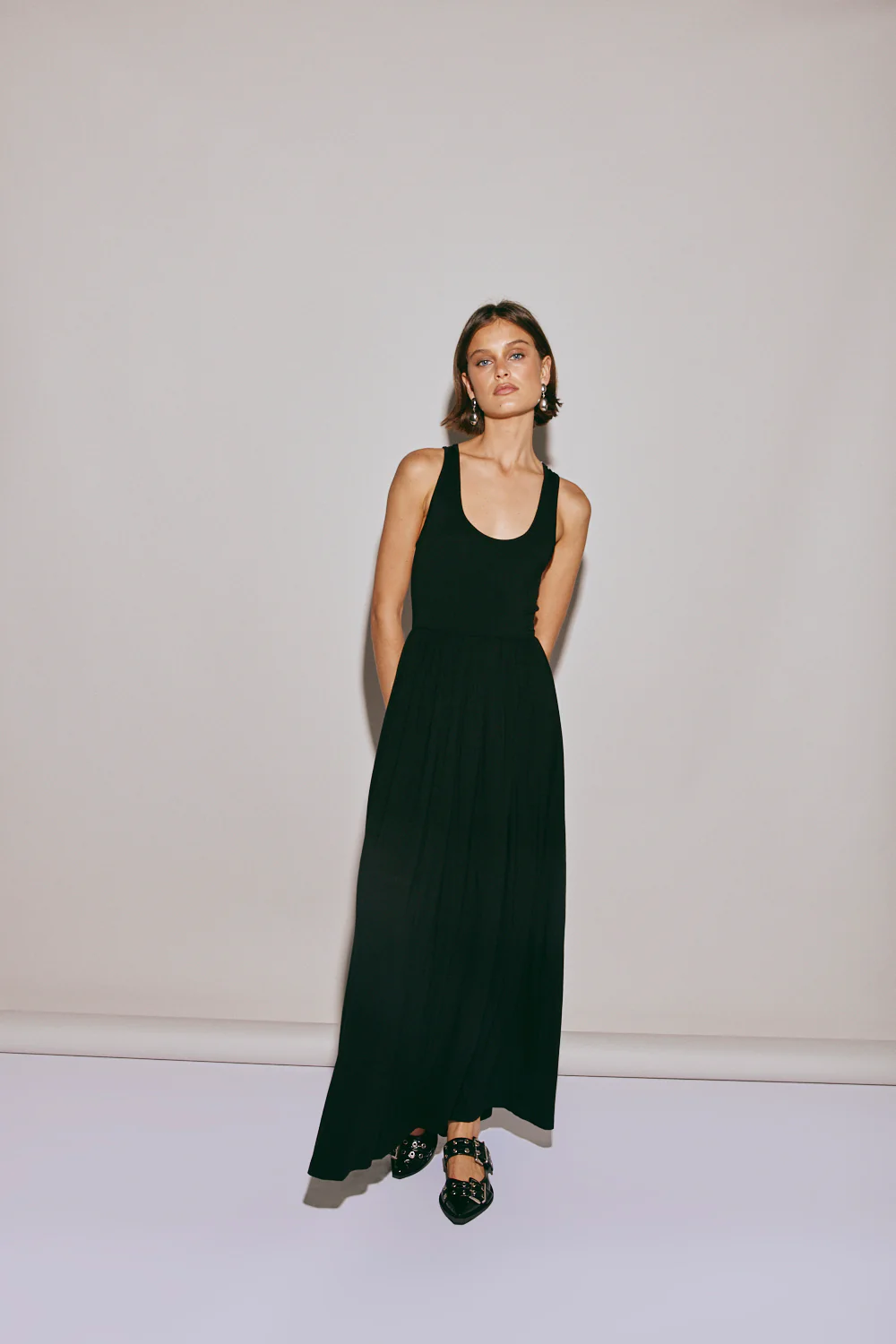 Lena Maxi Dress Black - Image 4