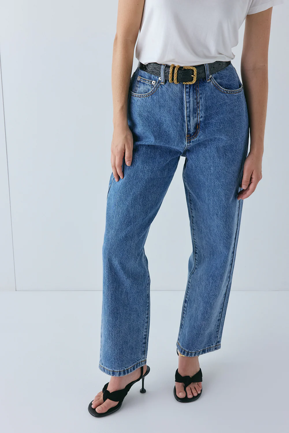 Lenah High Rise Denim Jeans Blue - Image 2