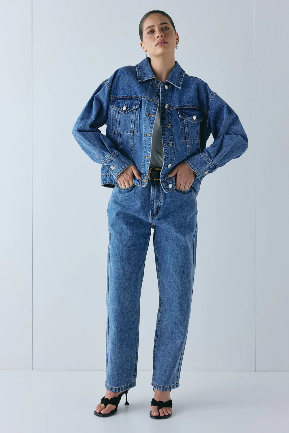 Lenah High Rise Denim Jeans Blue - Image 3