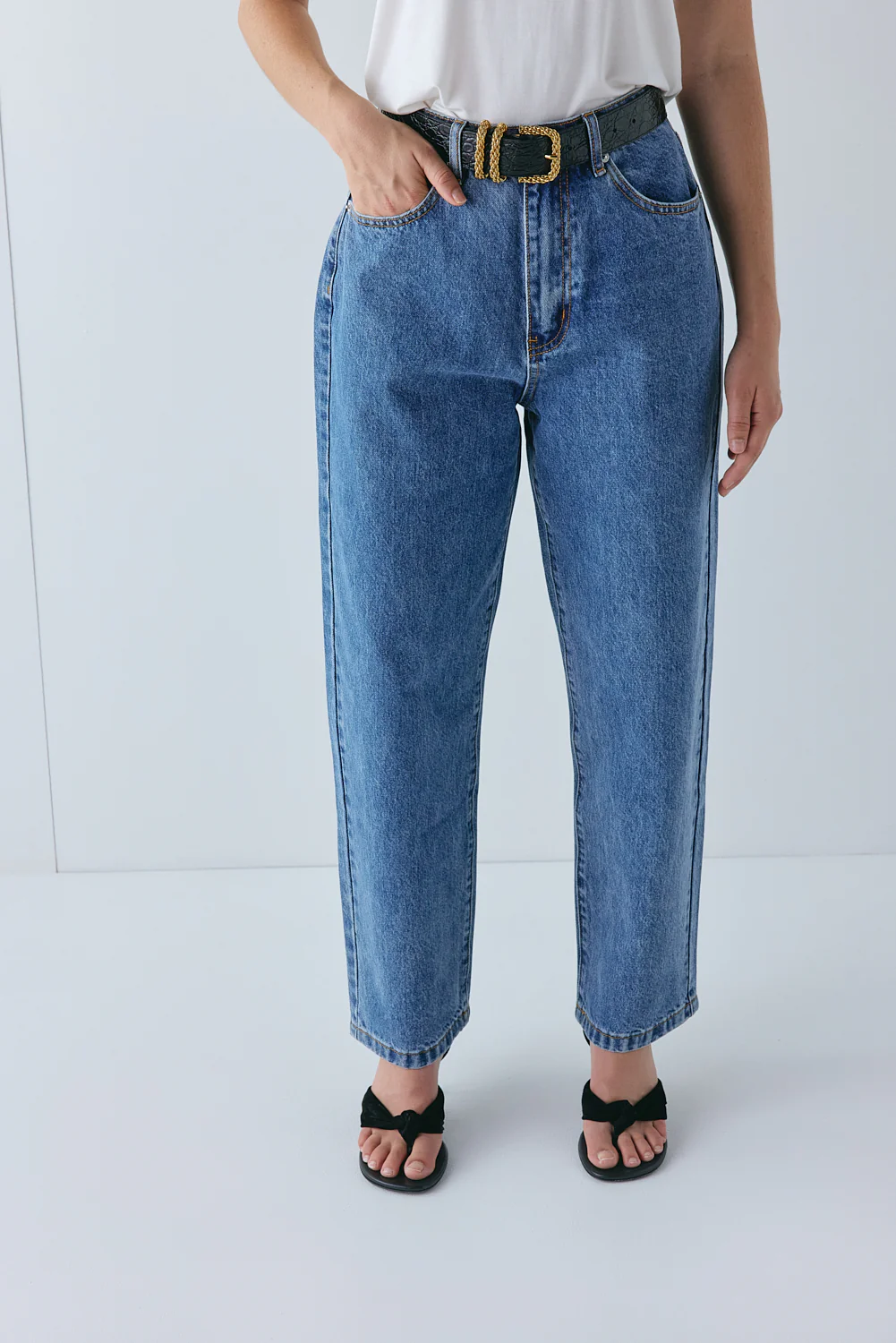 Lenah High Rise Denim Jeans Blue - Image 4
