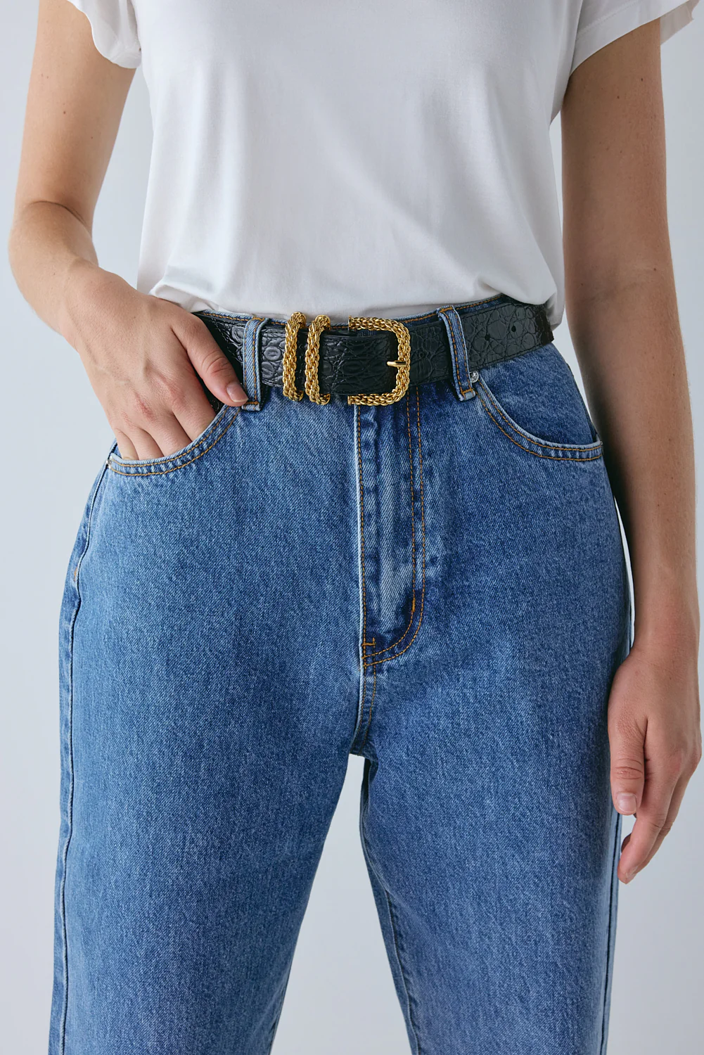 Lenah High Rise Denim Jeans Blue - Image 7