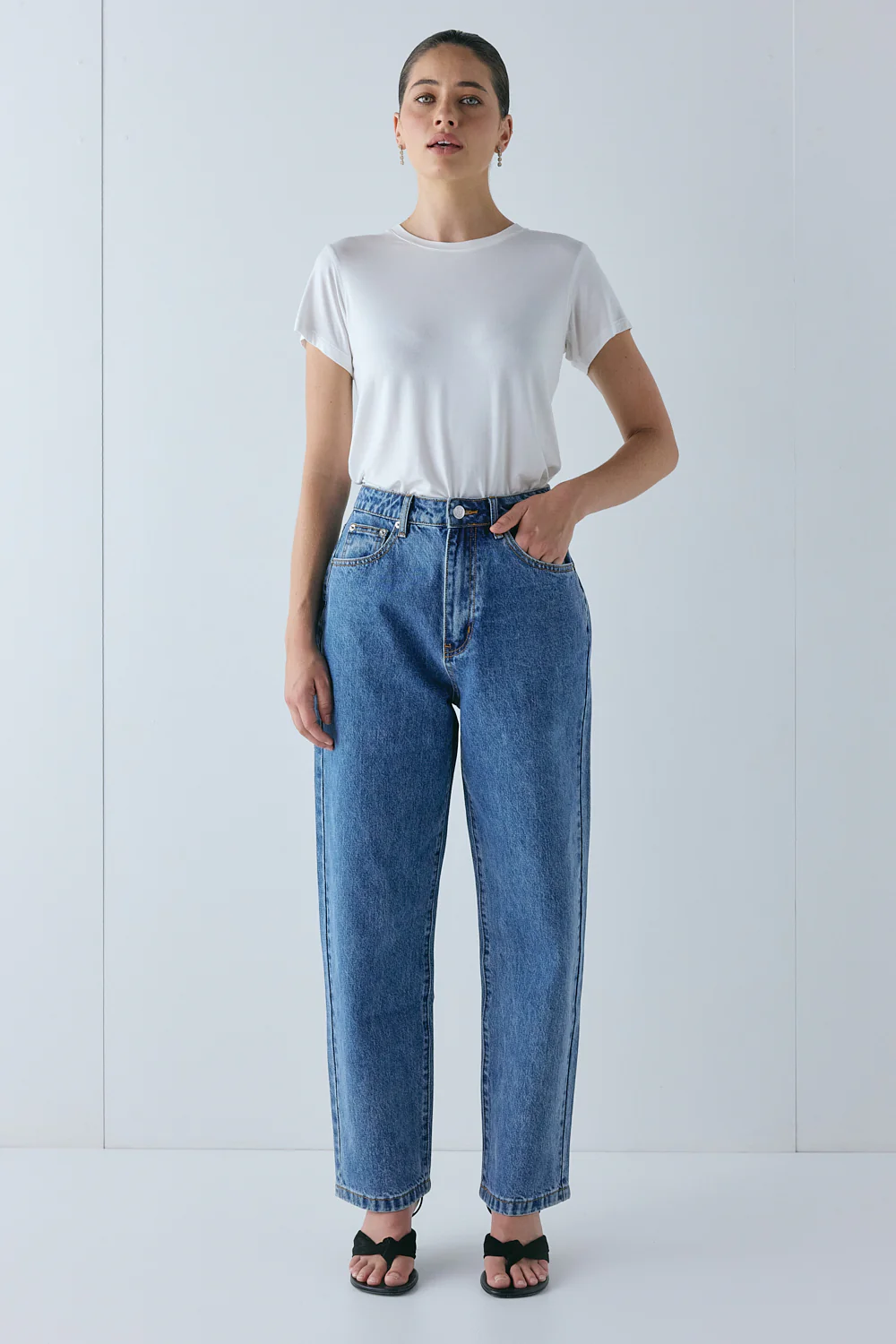 Lenah High Rise Denim Jeans Blue - Image 9