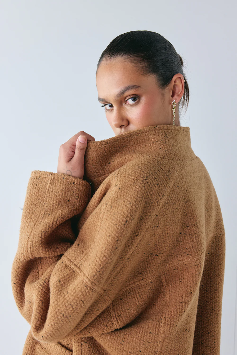 Lennon Bomber Jacket Tan - Image 6