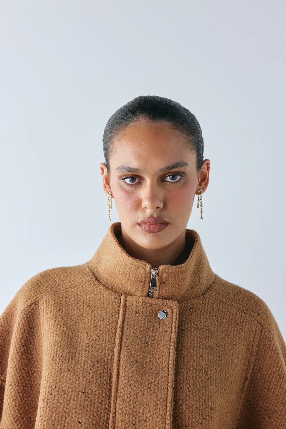 Lennon Bomber Jacket Tan - Image 9