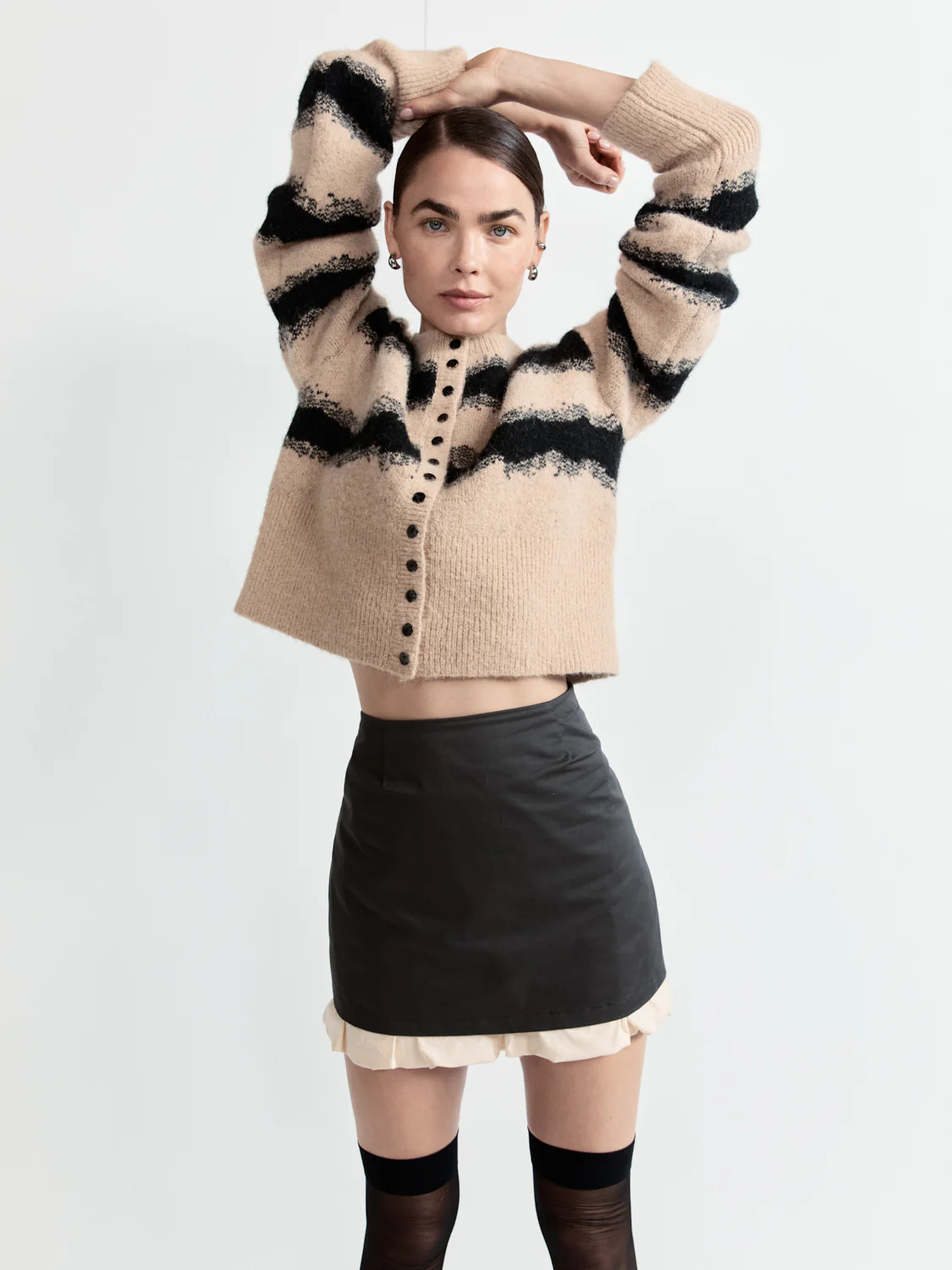 Lera Mini Skirt Charcoal - Image 6