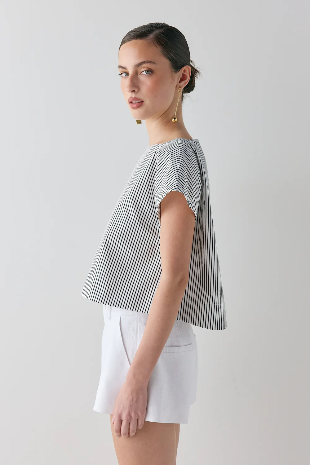 Levy Linen Shorts White - Image 7