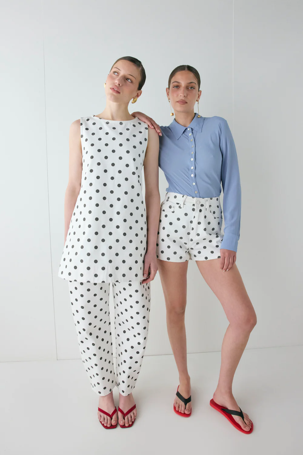 Lex Mid Rise Barrel Jeans Polka Dot - Image 3