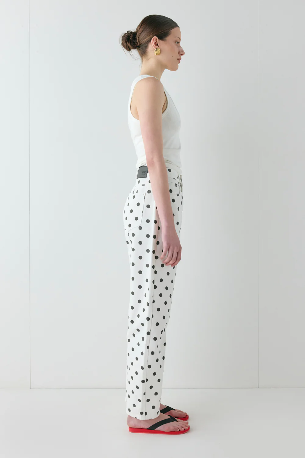 Lex Mid Rise Barrel Jeans Polka Dot - Image 5