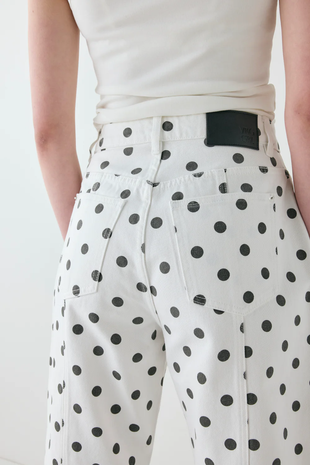 Lex Mid Rise Barrel Jeans Polka Dot - Image 7