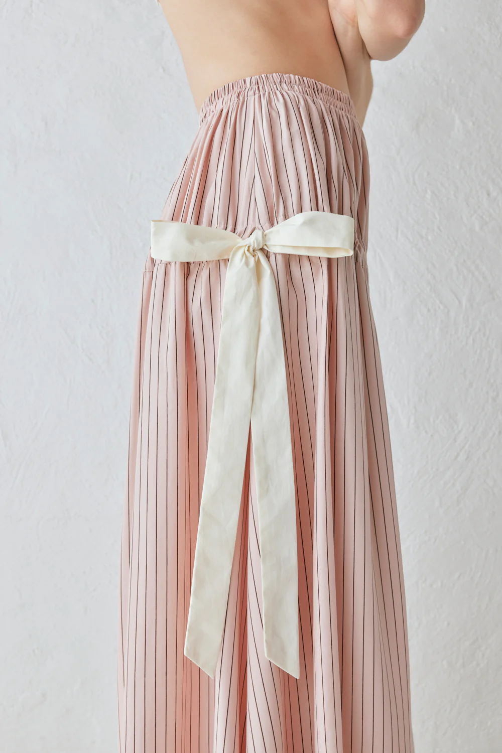 Lily Maxi Skirt Pink Stripe - Image 4