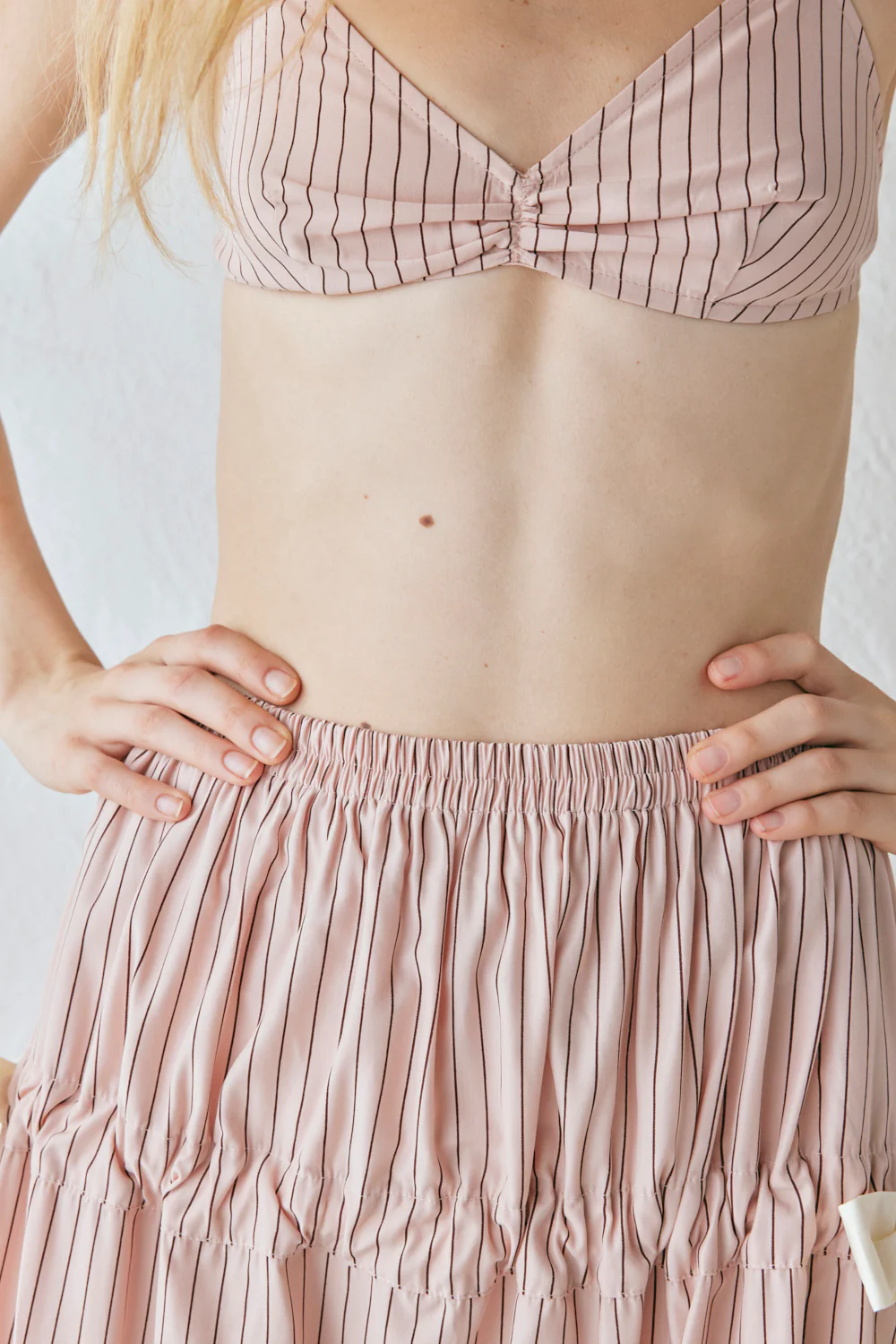 Lily Maxi Skirt Pink Stripe - Image 5