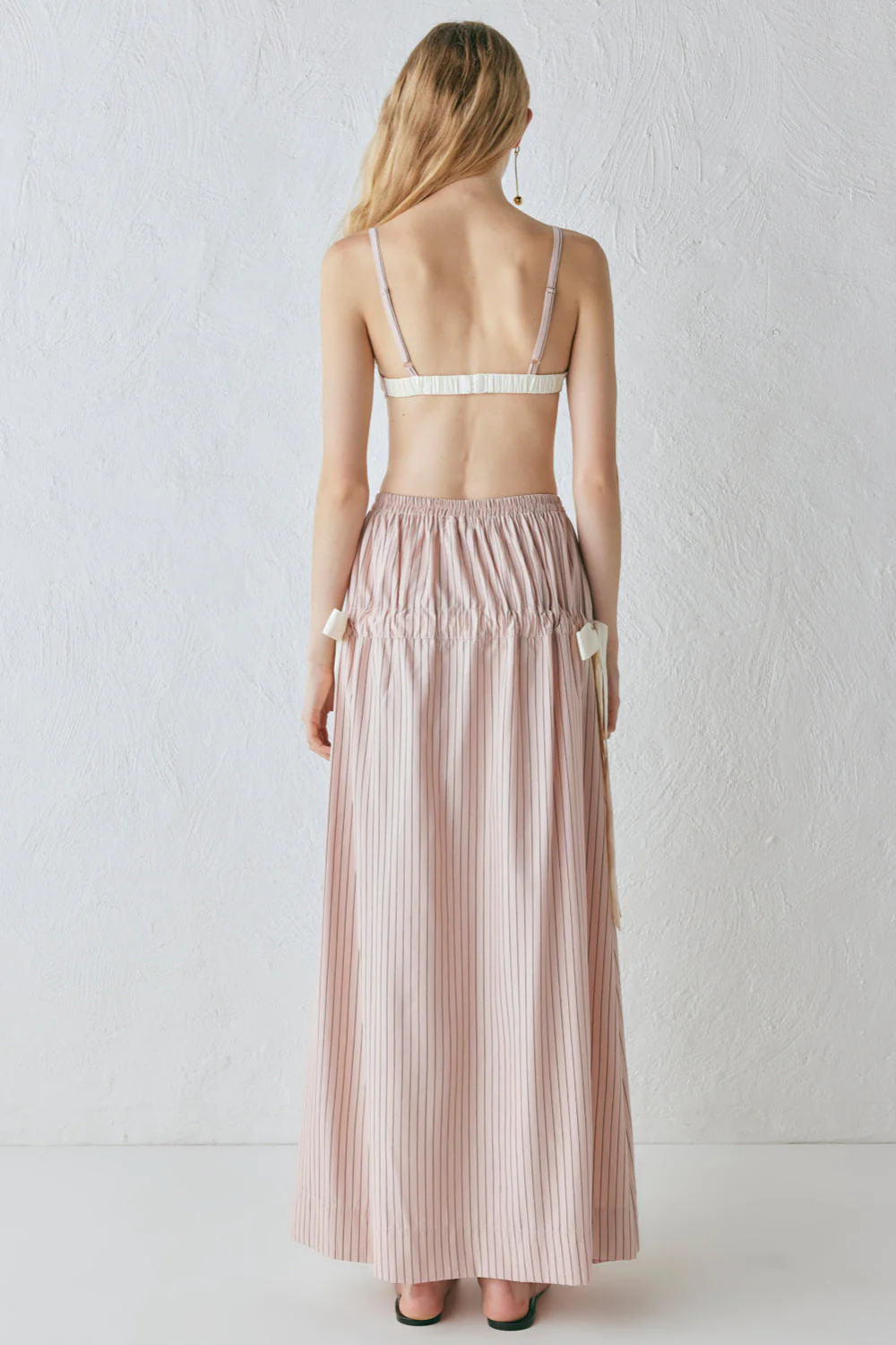Lily Maxi Skirt Pink Stripe - Image 7
