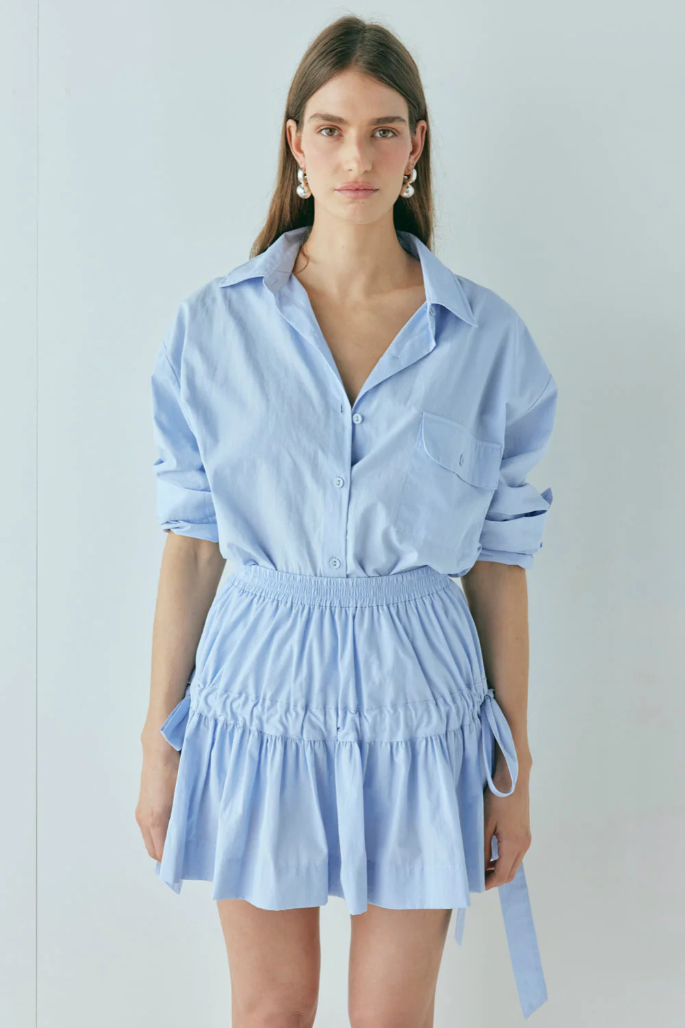 Lily Mini Skirt Sky