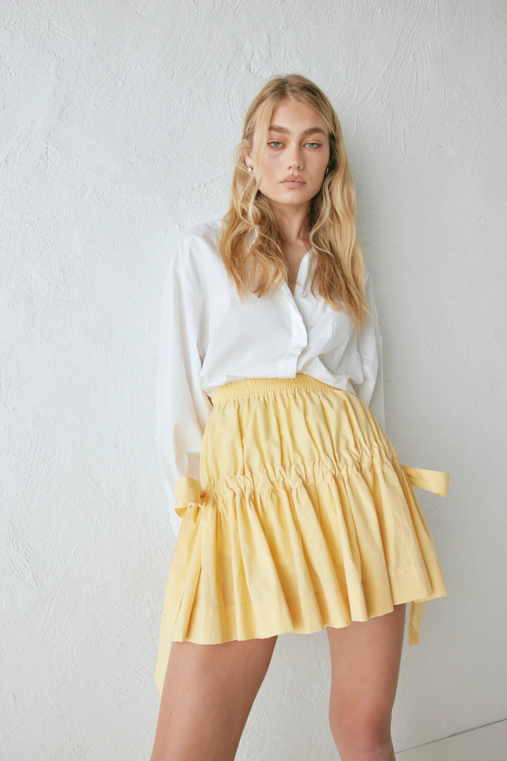 Lily Mini Skirt Yellow - Image 2