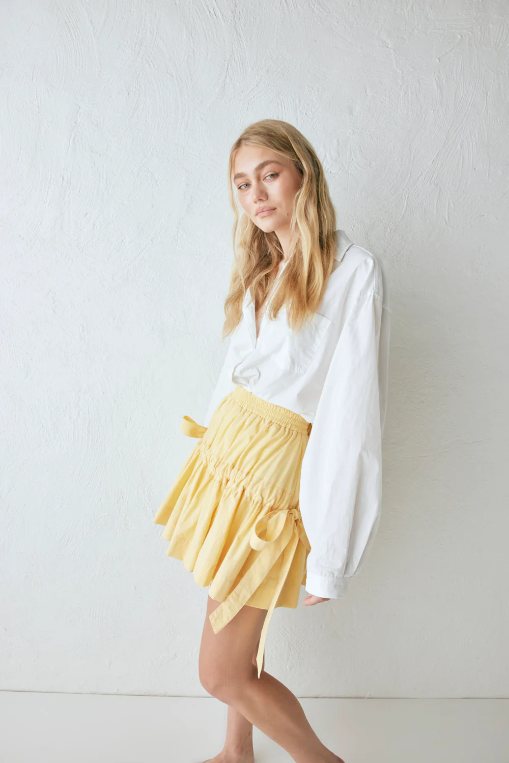 Lily Mini Skirt Yellow - Image 6