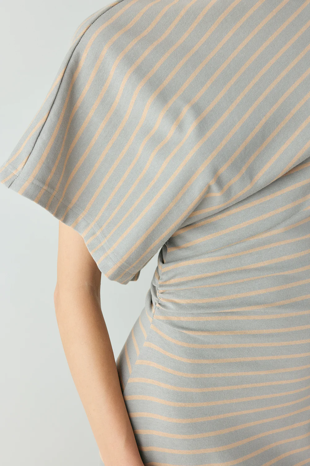 Liv Maxi Dress Apricot Stripe - Image 5