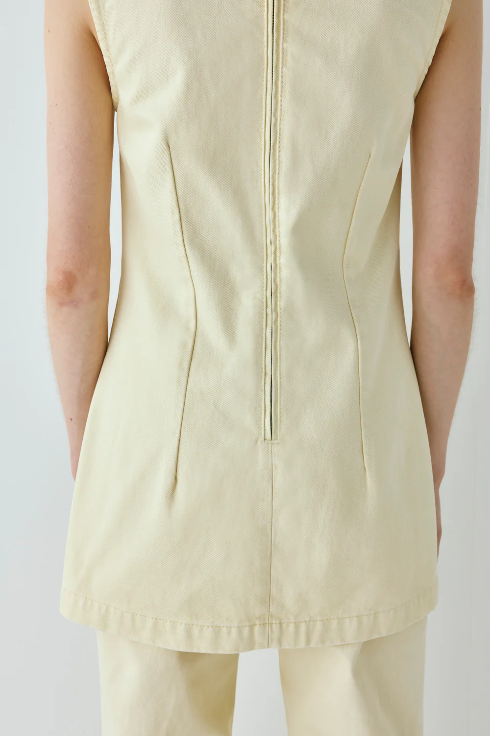 Lolita Denim Mini Dress Butter - Image 5
