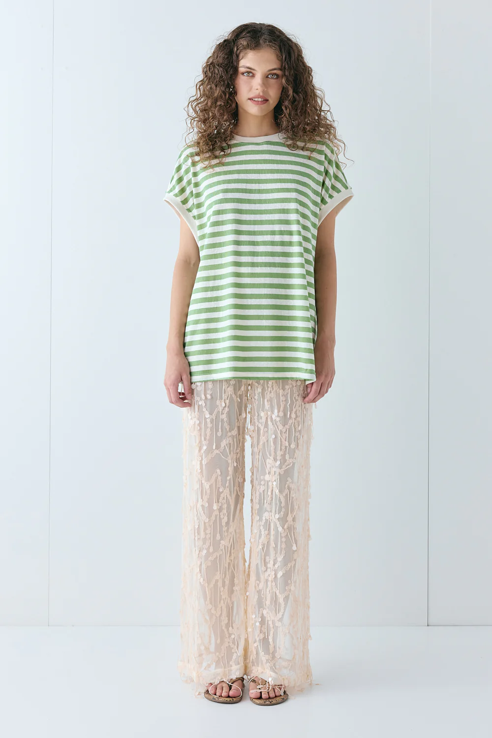 Lori Tank Green Stripe - Image 4